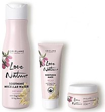 Духи, Парфюмерия, косметика Набор - Oriflame Love Nature Organic Oat & Goji Berry (m/water/150ml + f/mask/75ml + f/cr/50 ml)