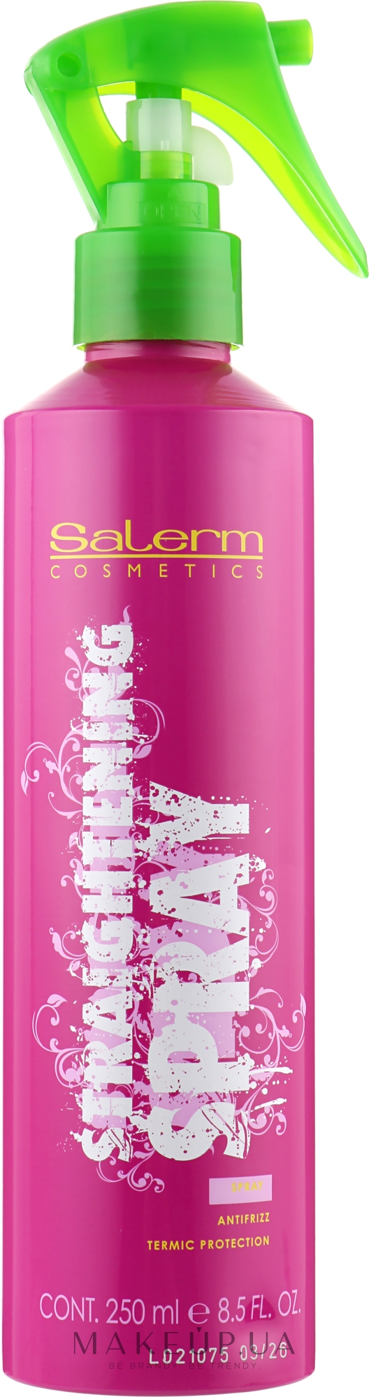 Спрей для выпрямления волос - Salerm Straightening Spray — фото 250ml