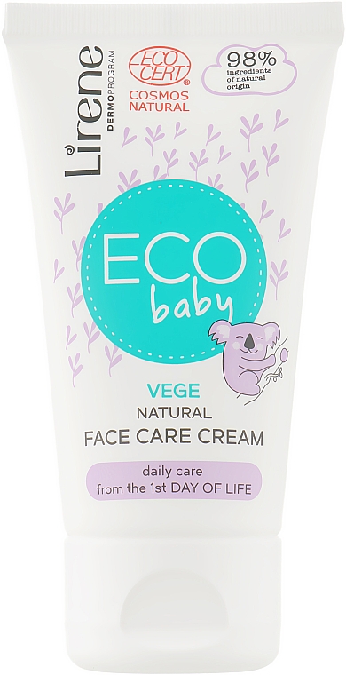 Натуральный ухаживающий крем для лица - Lirene Eco Baby Cream