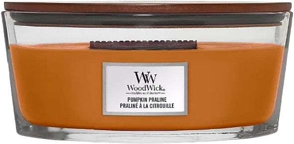 Ароматическая свеча в стакане - Woodwick Pumpkin Praline Scented Candle — фото N2