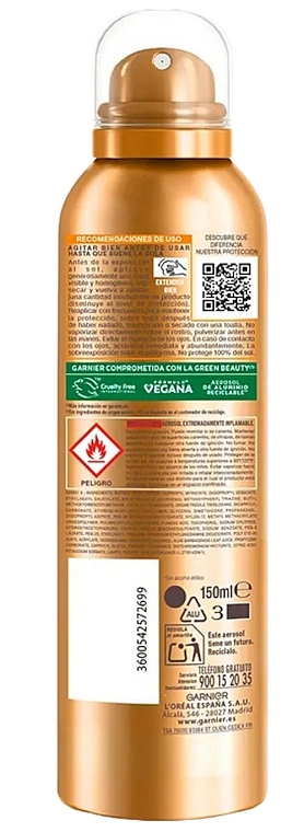 Спрей-бронзатор - Garnier Delial Ideal Bronze SPF50 — фото N2