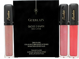 Духи, Парфюмерия, косметика Набор - Guerlain Gloss d’Enfer Maxi Shine Set (lip/gloss/3x7.5ml)