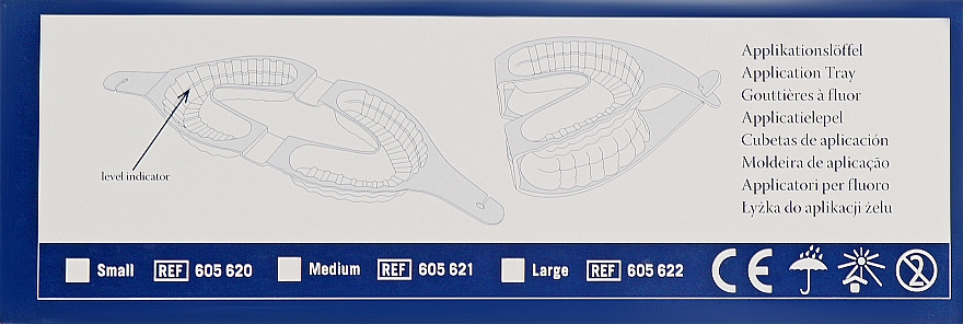 Капы для минерализации зубов - Miradent Mirafluor Tray (Medium) — фото N4