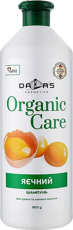 Шампунь для волосся "Яєчний" для сухого та ламкого волосся - Dalas Organic Care — фото N1