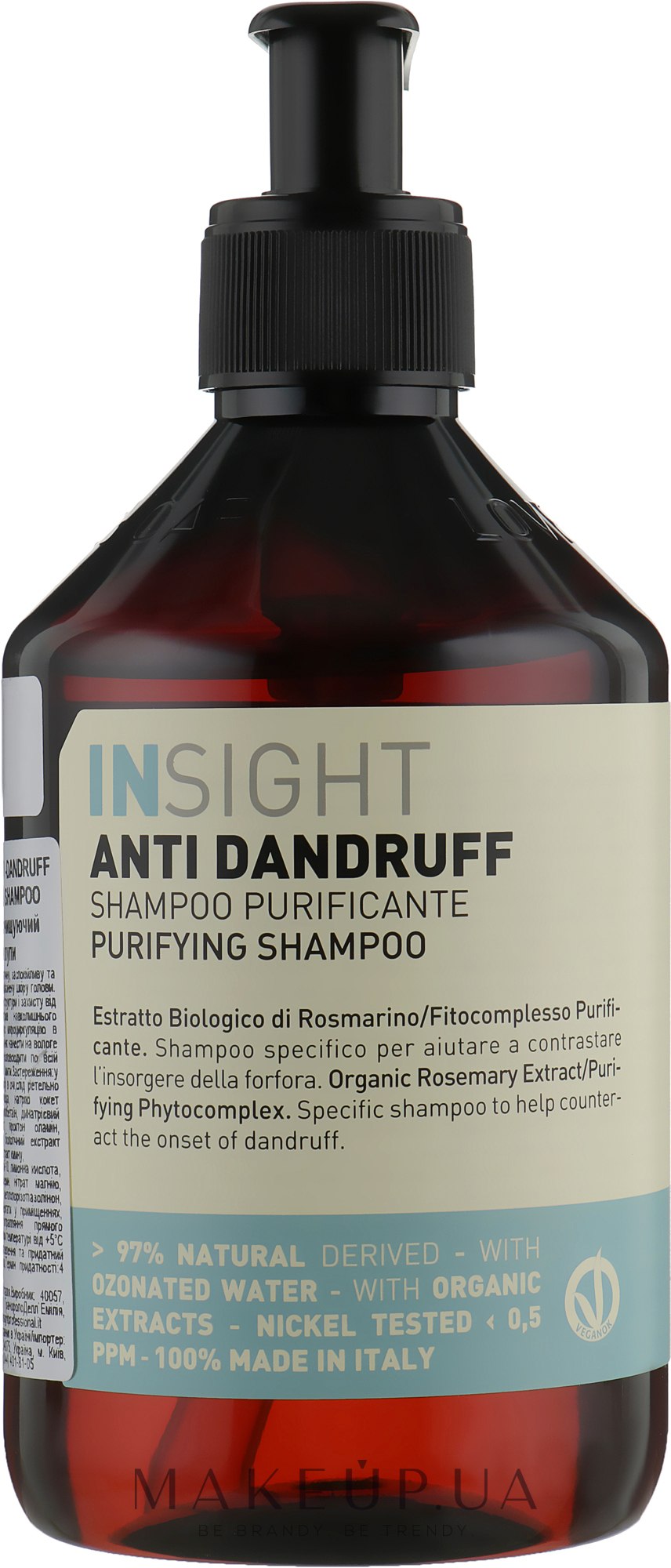 Шампунь від лупи - Insight Anti Dandruff Shampoo Purifying — фото 400ml