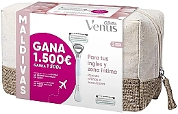 Парфумерія, косметика Набір - Gillette Venus Intima (razor/1pc + refil/1pc + bag/1pc)