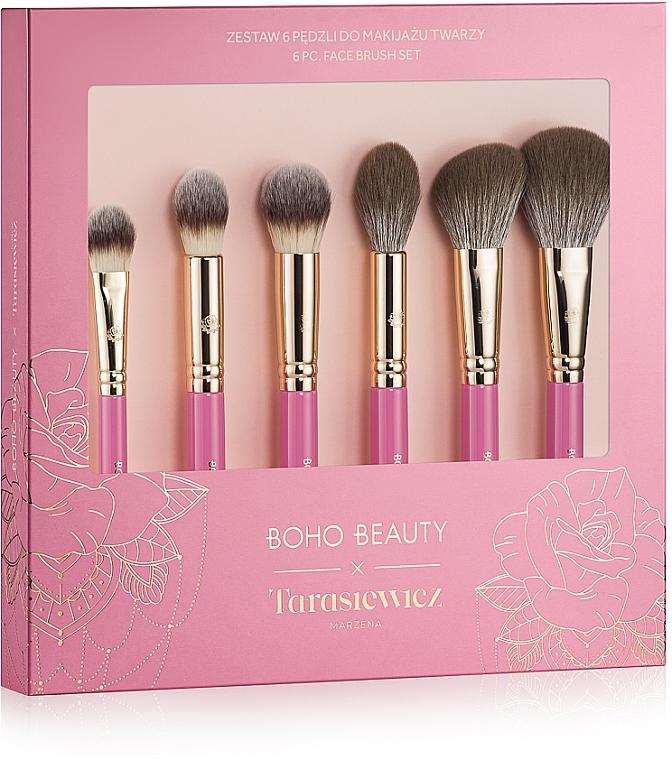 Набор кистей для макияжа, 6 предметов - Boho Beauty Makeup Brush Set  — фото N1