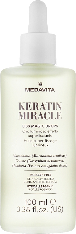 Розгладжувальні краплі для волосся - Medavita Keratin Miracle Liss Magic Drops — фото N1