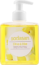 Жидкое мыло "Citrus-Olive" бактерицидное - Sodasan Citrus And Olive Liquid Soap — фото N3