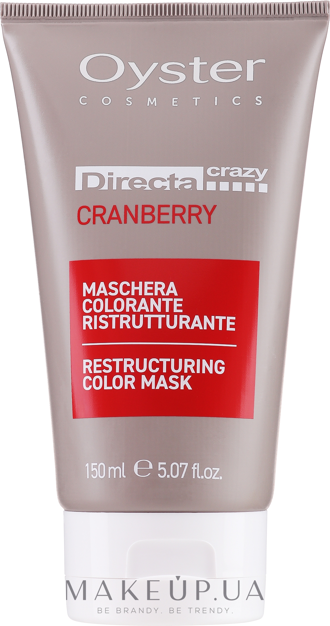 Тонувальна маска для волосся "Червона" - Oyster Cosmetics Directa Crazy Cranberry — фото 150ml