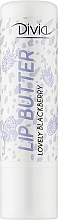Бальзам-олія для губ, Di2001, з ароматом ожини - Divia Lovely Blackberry — фото N1