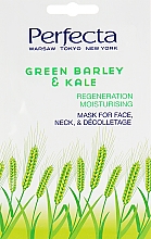 Парфумерія, косметика Регенерувальна маска для обличчя - Perfecta Green Barley And Kale Face Mask