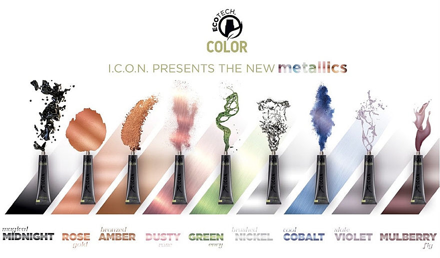 Ухаживающая перманентная крем-краска без аммиака - I.C.O.N. Ecotech Color Metallics — фото N2