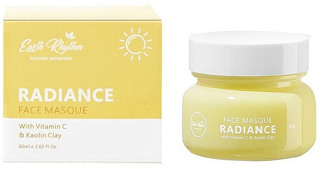 Маска для обличчя "Сяйво" з вітамінами та каоліновою глиною - Earth Rhythm Radiance Face Masque With Vitamin & Kaolin Clay — фото N1