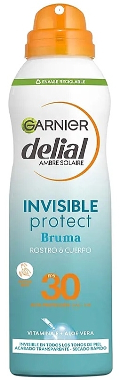 Сонцезахисний міст для обличчя та тіла - Garnier Delial Invisible Protect Face & Body Mist SPF30 — фото N1