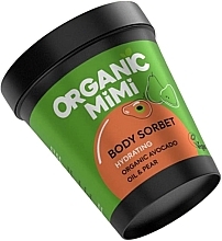 Сорбет для тела увлажняющий "Авокадо и груша" - Organic Mimi Body Sorbet Hydrating Avocado & Pear — фото N1
