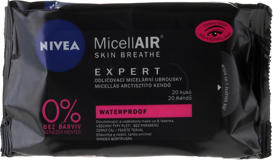 Мицеллярные салфетки - NIVEA MicellAIR Expert Micellar Makeup Remover Wipes — фото N2