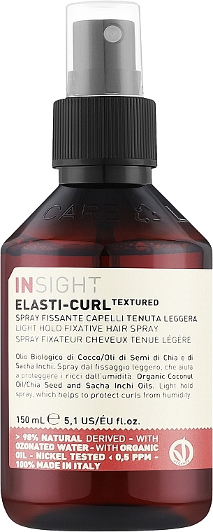 Фіксувальний спрей для волосся легкої фіксації - Insight Elasti-Curl Textured Light Hold Fixative Hair Spray — фото N1