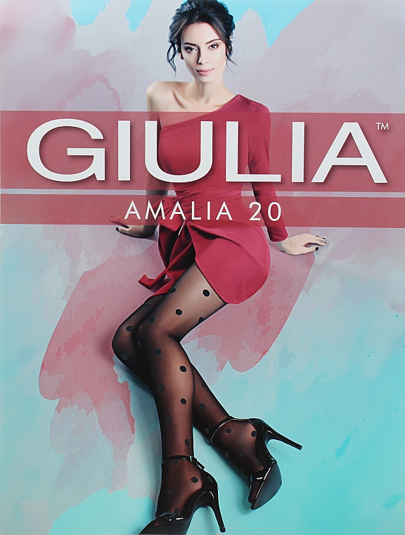 Колготки для женщин "Amalia Model 11" 20 Den, nero - Giulia — фото N1