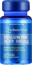 Гіалуронова кислота, 100 мг, у капсулах - Puritan's Pride Hyaluronic Acid 100mg Capsules — фото N1