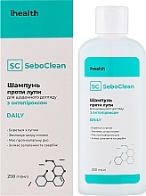 Шампунь для волосся проти лупи з октопіроксом для щоденного догляду - ihealth  SeboClean Daily — фото N2