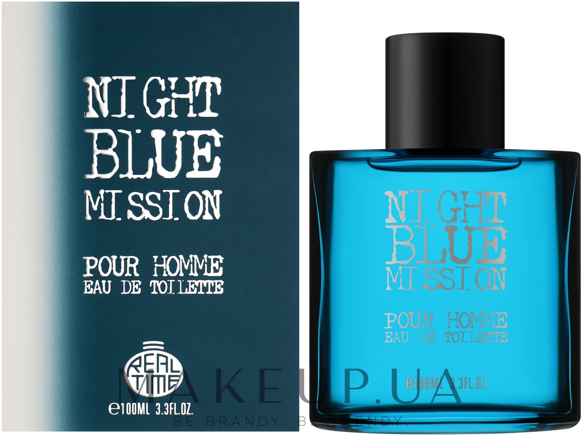 Real Time Night Blue Mission Pour Homme - Туалетна вода — фото 100ml