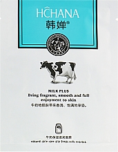 Парфумерія, косметика Тканинна маска для обличчя з протеїнами молока - Hchana Milk Plus Whitening Milk Facial Mask