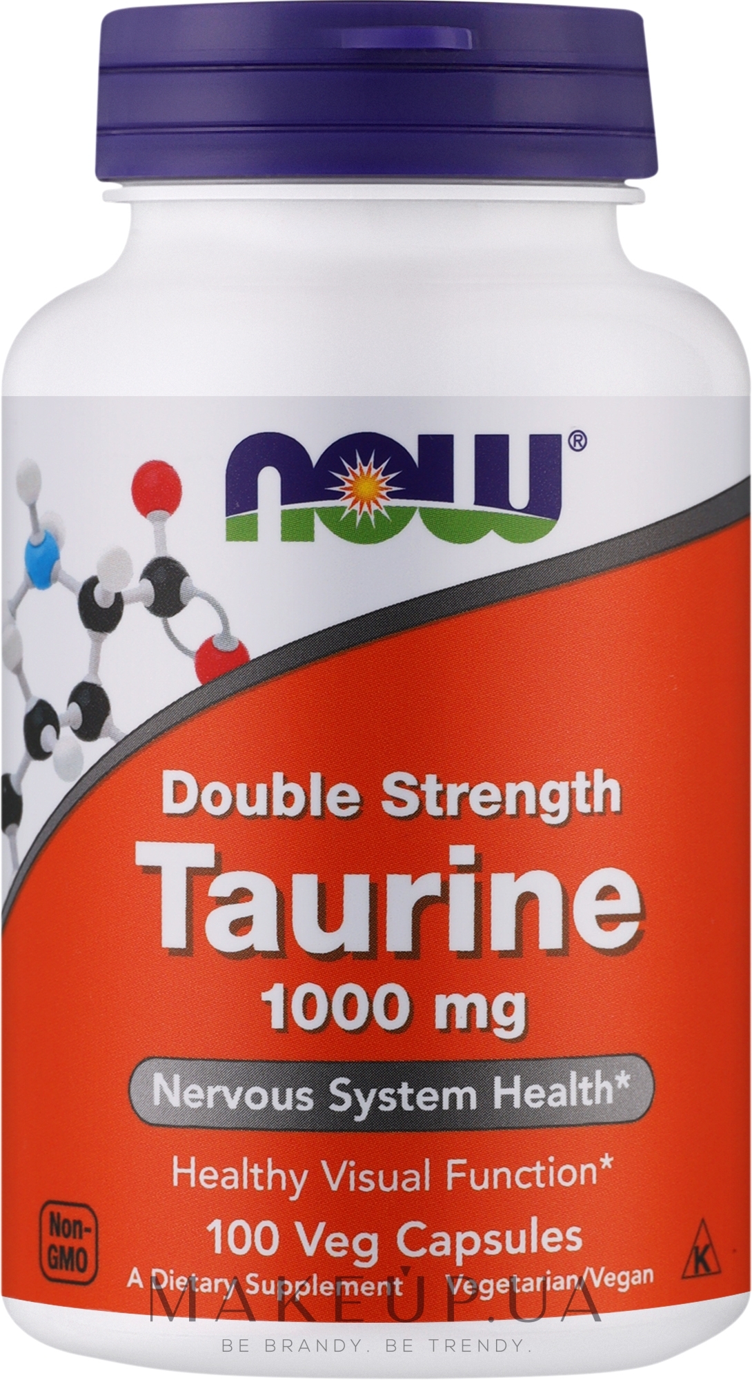 Аминокислота "Таурин" 1000 мг - Now Foods Taurine 1000mg Double Strength Veg Capsules — фото 100шт