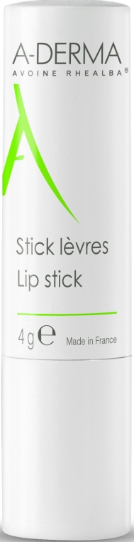 Бальзам для губ с екстрактом вівса Реальба - A-Derma Lip Balm Stick — фото N1