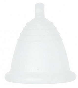 Менструальна чаша з кулькою, розмір S, прозора - MeLuna Sport Shorty Menstrual Cup Ball — фото N1