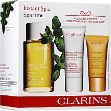 Духи, Парфюмерия, косметика Набор - Clarins Tonic (bath/f/30ml + b/scr/30ml + b/oil/100ml)