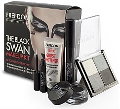 Парфумерія, косметика Набір для макіяжу, 5 продуктів - Freedom Makeup Pro Halloween Look Black Swan