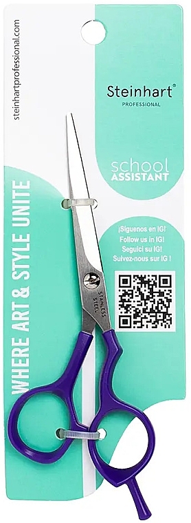 Ножницы для стрижки волос, фиолетовые - Steinhart School Assistant Scissors — фото N2