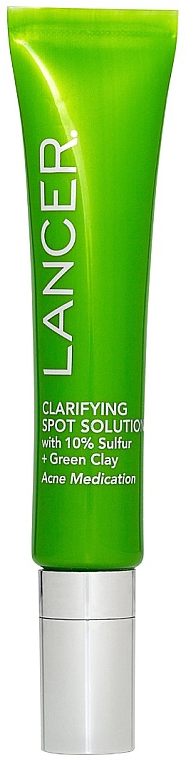 Точковий засіб проти акне - Lancer Clarifying Spot Solution with 10% Sulfur + Green Clay — фото N1