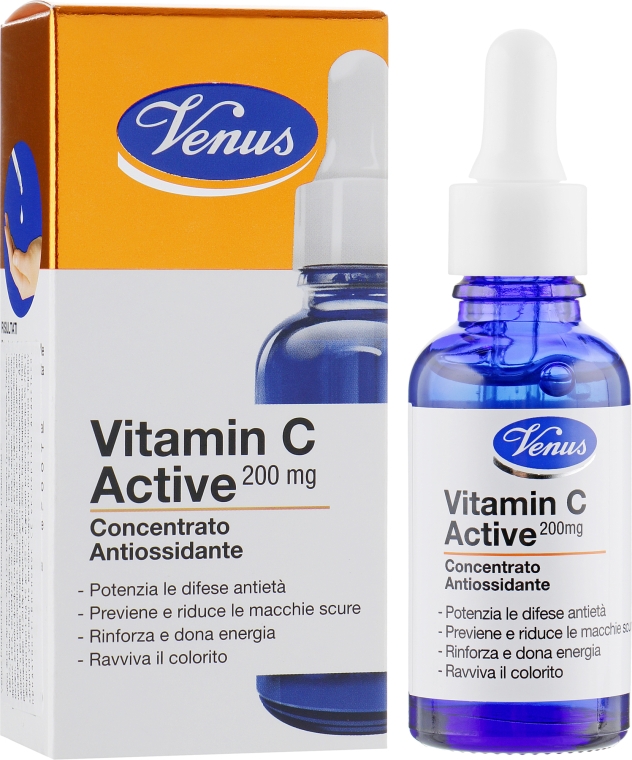Концентрат-антиоксидант для обличчя з вітаміном С - Venus Vitamin C Active — фото N1