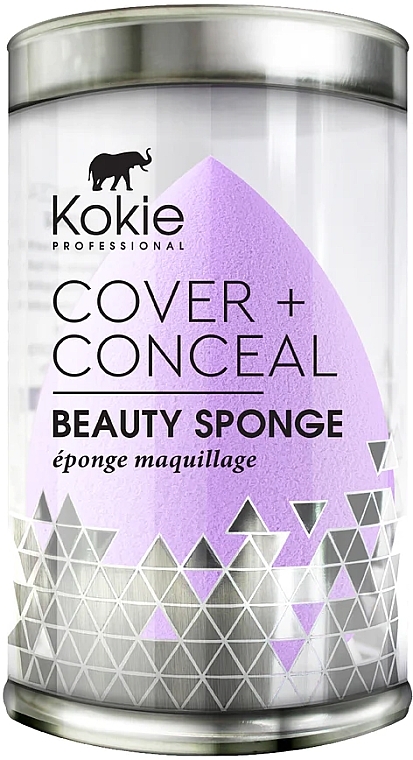 Спонж для макияжа, фиолетовый - Kokie Professional Cover + Conceal Beauty Sponge — фото N2