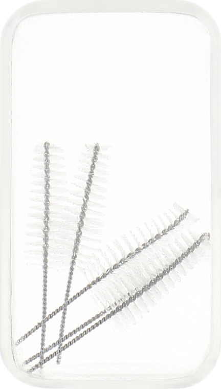 Набор для чистки брекет-систем, синяя + красная щетка - Dentonet Pharma Brace Kit (t/brush/1шт+single/brush/1шт+holder/1шт+d/s/brush/5шт) — фото N6