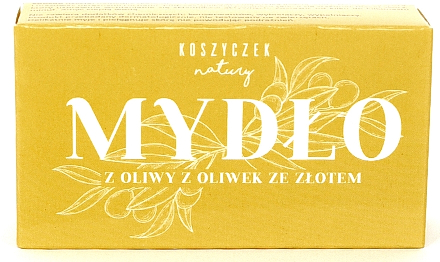 Мило оливкове із золотом - Koszyczek Natury — фото N1