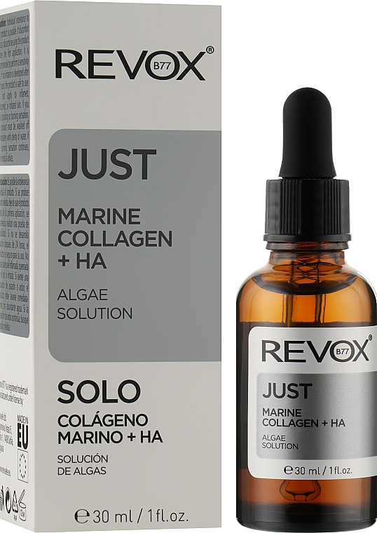 Сироватка для обличчя з морським колагеном та гіалуроновою кислотою - Revox B77 Just Marine Collagen + HA Algae Solution — фото N2