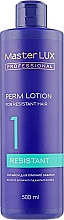 Лосьйон для хімічної завивки - Master LUX Professional Resistant Perm Lotion — фото N1