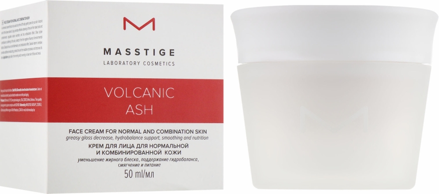 Крем для обличчя для нормальної та комбінованої шкіри - Masstige Volcanic Ash Face Cream For Normal And Combination Skin