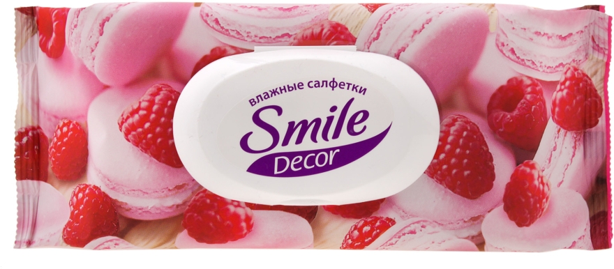 Универсальные влажные салфетки с пластиковым клапаном, 60шт., сладости - Smile Ukraine Decor