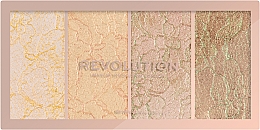 Палетка хайлайтеров - Makeup Revolution Vintage Lace Highlighter Palette — фото N2