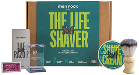 Набор, 5 продуктов - Men Rock Ultimate Classic Shaving Gift Set Sicilian Lime — фото N1