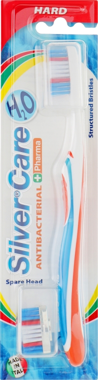 Зубна щітка H2O, жорстка, синя - Silver Care — фото N1