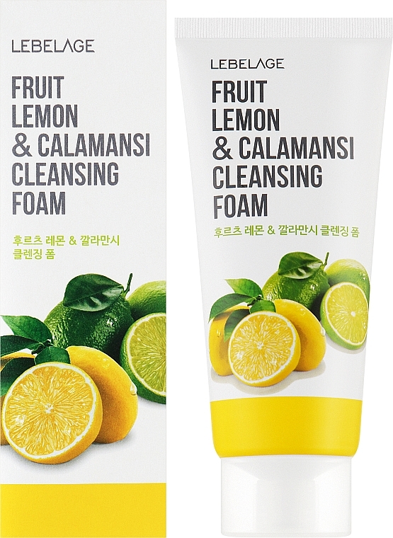 Пінка для вмивання з лимоном і каламансі - Lebelage Fruit Lemon & Calamansi Cleansing Foam — фото N2