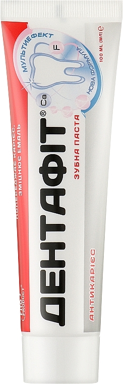 Зубна паста "Дентафіт антикарієс" - Fito Product — фото N1