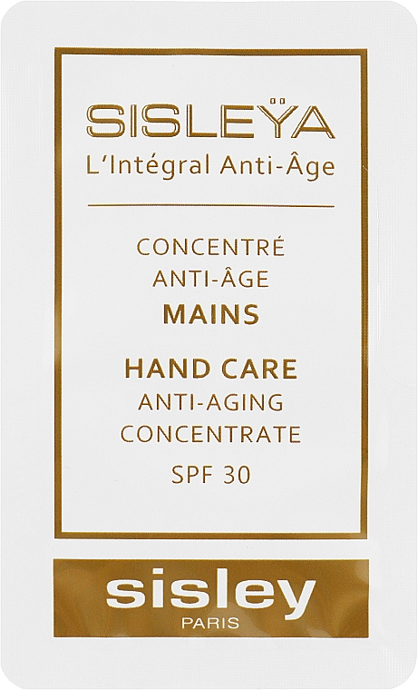 Концентрированный крем для рук SPF 30 - Sisleya L'Integral Anti-Age Hand Care Concentrate (пробник) — фото N1