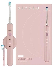 Парфумерія, косметика Електрична зубна щітка, рожева - Seysso Kids Junior Pink Sonic Toothbrush