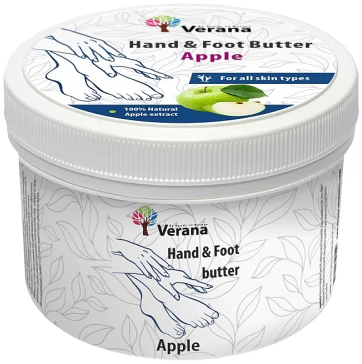 Масло для рук и ног "Яблоко" - Verana Hand & Foot Butter Apple — фото N1